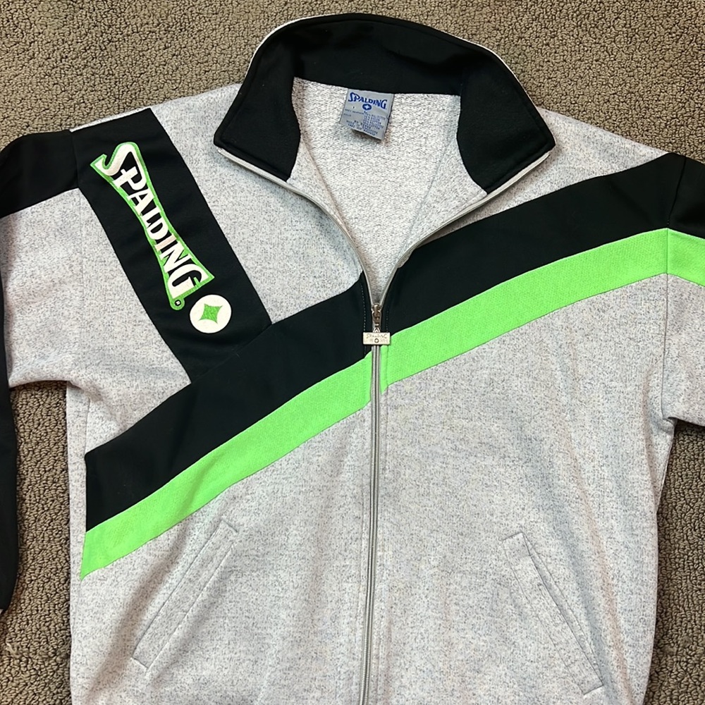 Spalding Full Zip Sweatshirt Jacket Men's L